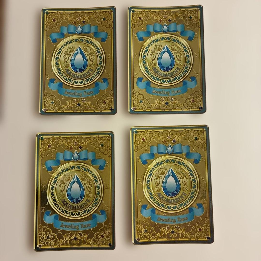 アイカツカード　ジュエリングレア　アンジュアクアマリンコーデ