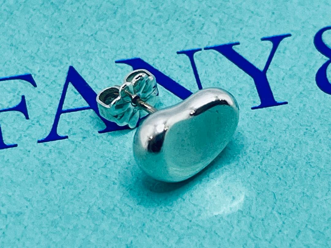 c865 ティファニー　ビーン　ピアス　シルバー　925 片側　ビーンズ