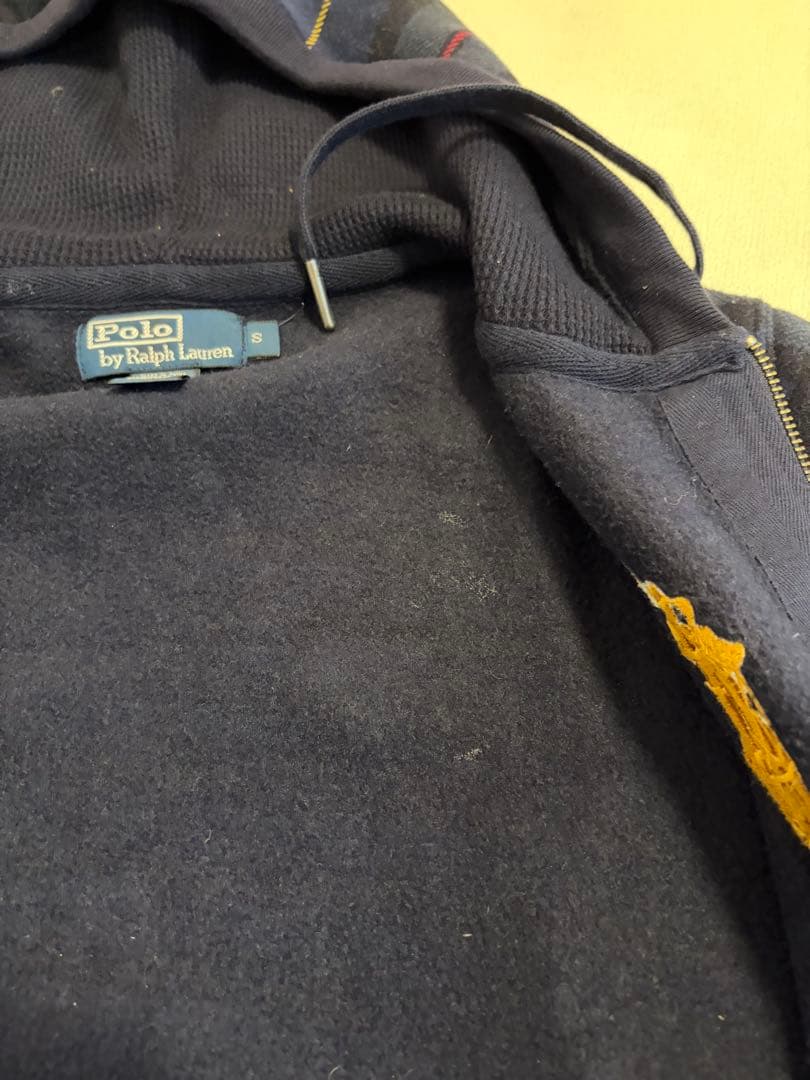 N*g様 美品‼️ラルフローレン　ビッグポニー　ダブルジップパーカー　チェック柄
