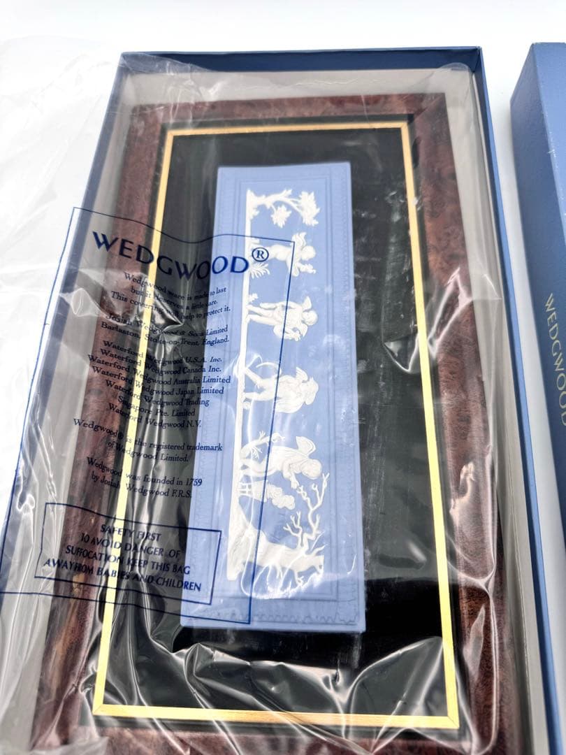 ウェッジウッド ジャスパー 天使の四季 エンジェル 陶板 壁掛け レリーフ