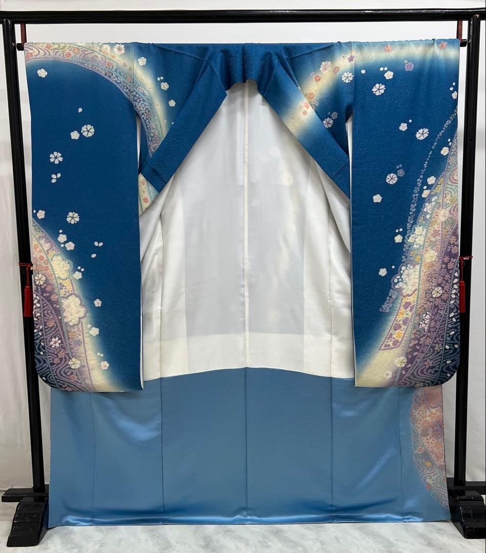 振り袖　フルセット　長襦袢　朧　金彩加工　刺繍入り　金通し　成人式　711