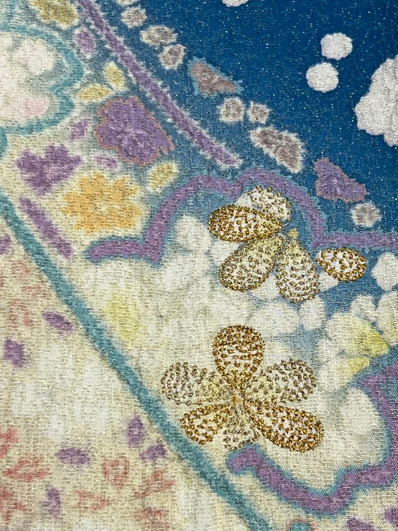 振り袖　フルセット　長襦袢　朧　金彩加工　刺繍入り　金通し　成人式　711