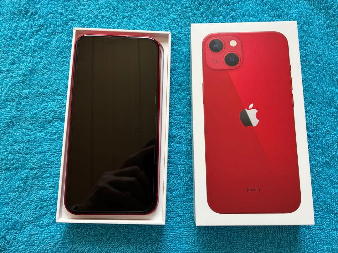 ■美　品■iPhone13 128GB レッド　SIMフリー