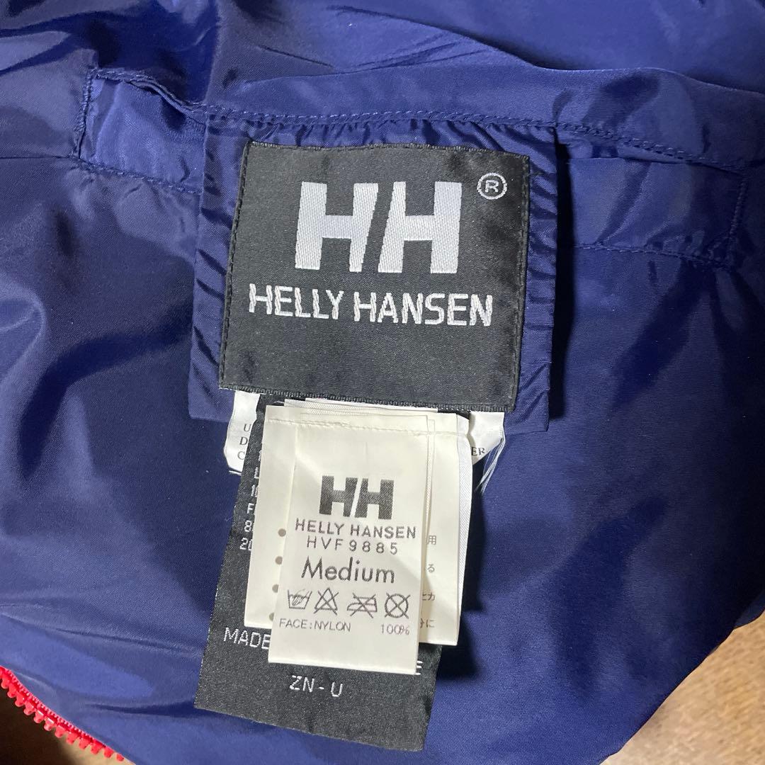 ヘリーハンセン ダウン 赤 紺 リバーシブル アウター ヌプシ ジャケット 古着