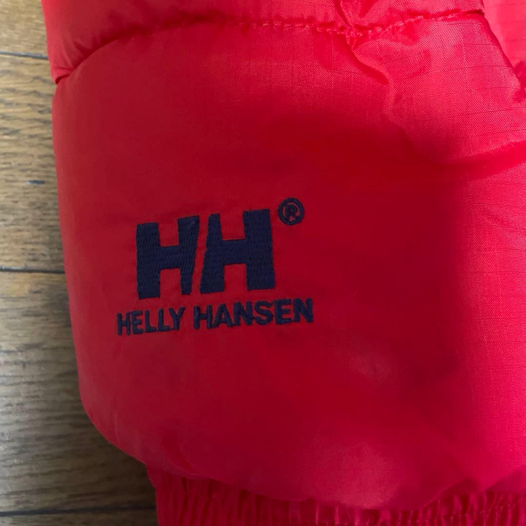 ヘリーハンセン ダウン 赤 紺 リバーシブル アウター ヌプシ ジャケット 古着