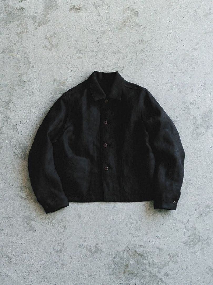ジャケット・アウター LINEN CROPPED CHORE JACKET