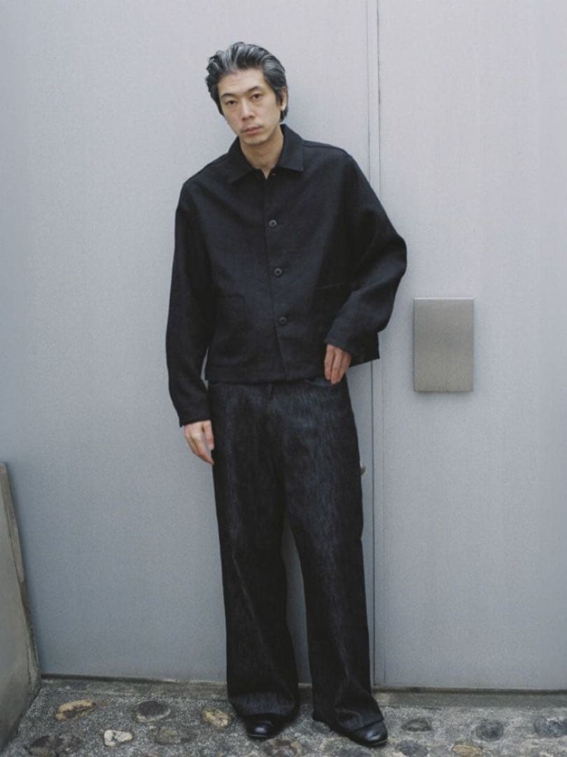 ジャケット・アウター LINEN CROPPED CHORE JACKET