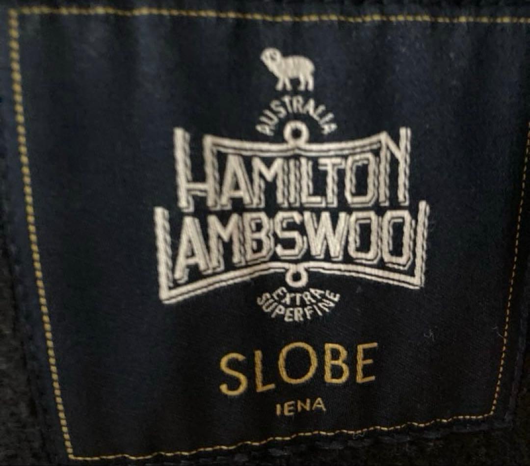 イエナSLOBE IENA ハミルトンショートコート ノーカラーコート