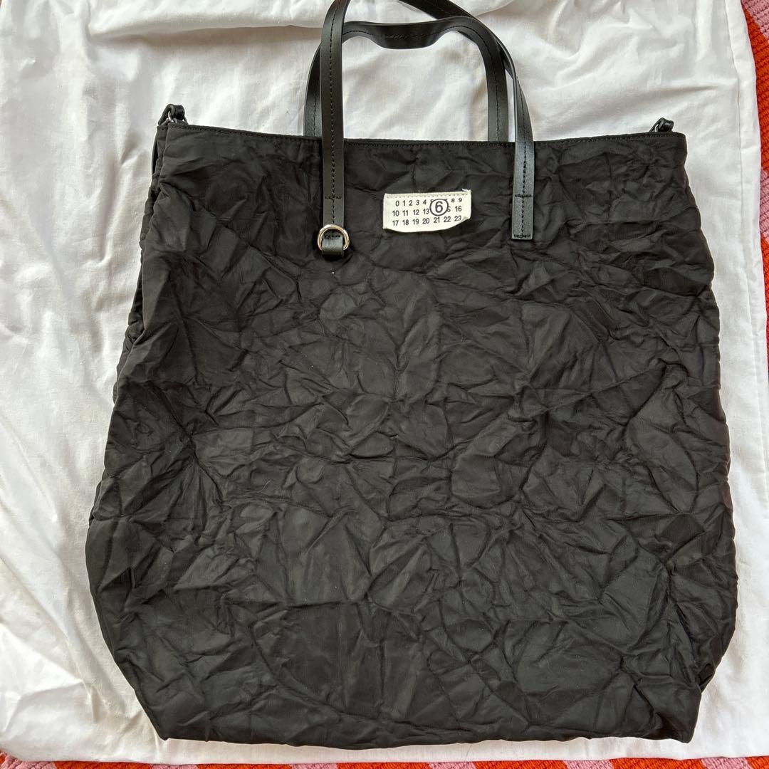 かー　MM6 Maison Margiela ブラックトートバッグ
