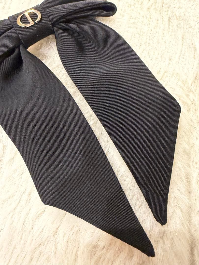 Dior Twist リボンバレッタ ブラック ディオール ヘアアクセサリー