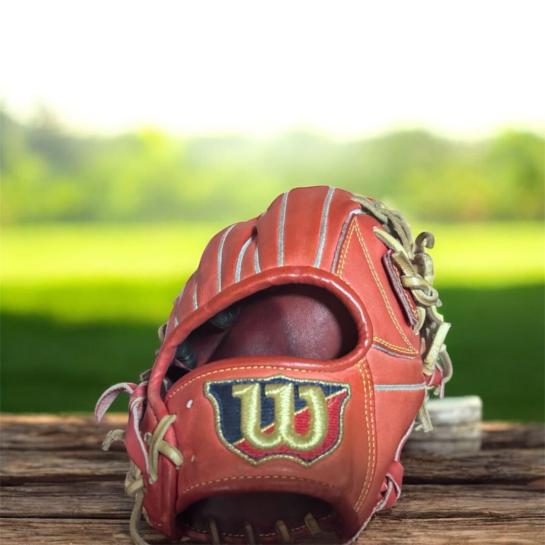 Wilson レッド 軟式野球グローブ　即購入・24時間以内に発送