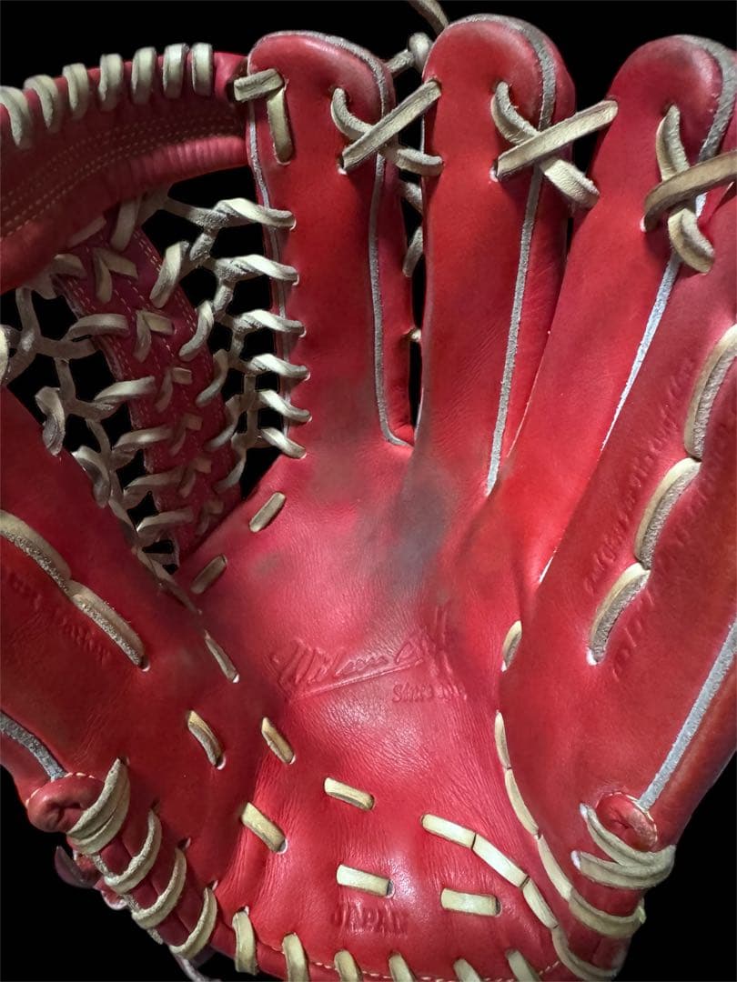 Wilson レッド 軟式野球グローブ　即購入・24時間以内に発送