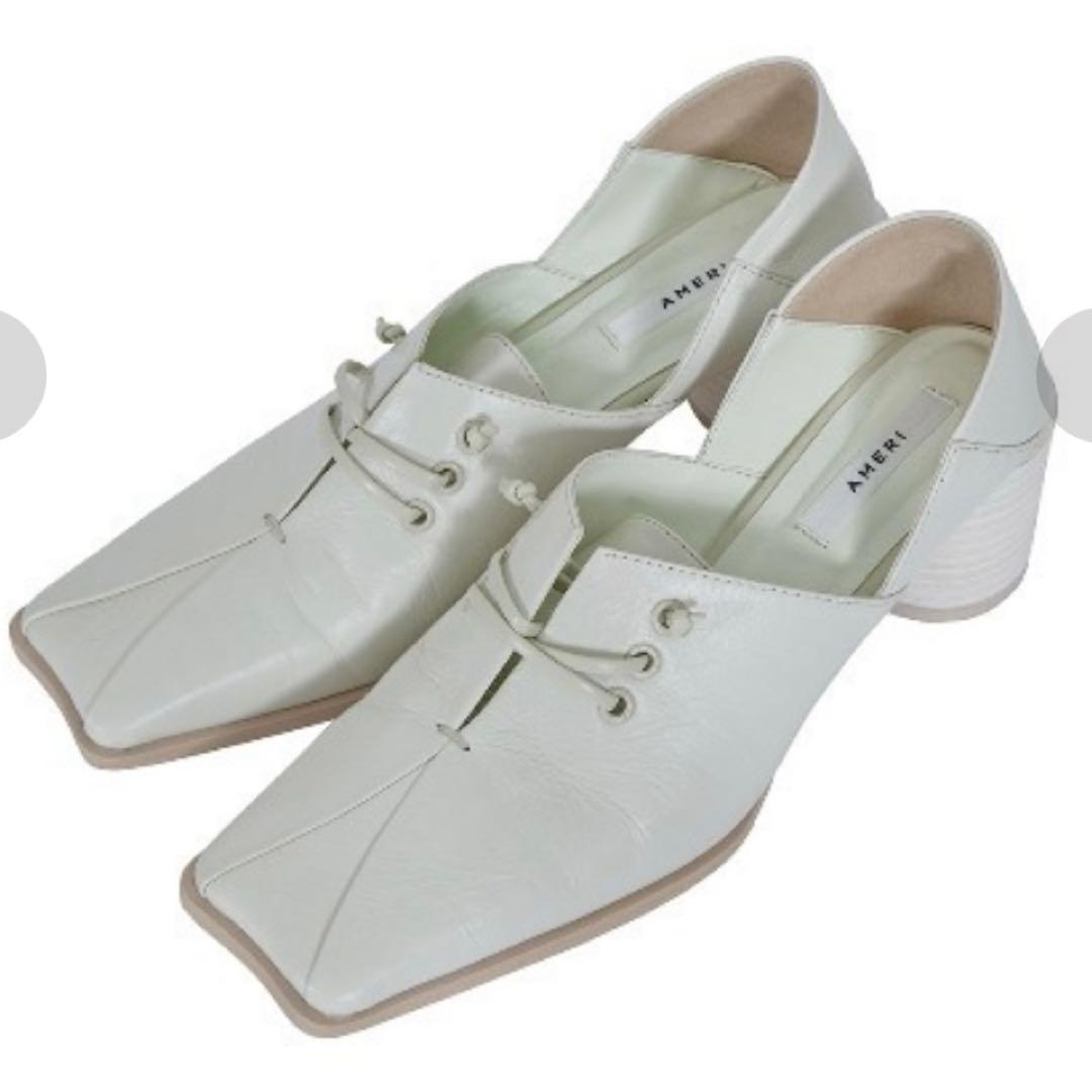 靴 ameri vintage 2WAY SQUARE LOAFERS