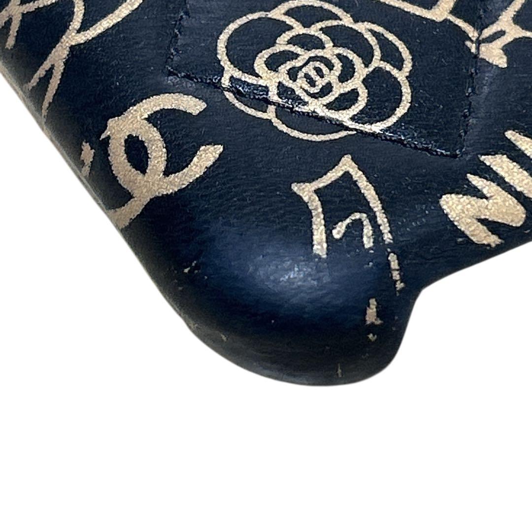 CHANEL マトラッセ カメリア カーフスキン iPhoneX 携帯ケース