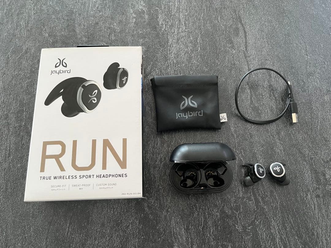 Jaybird JBD-RUN-001BK ワイヤレスイヤホン ブラック