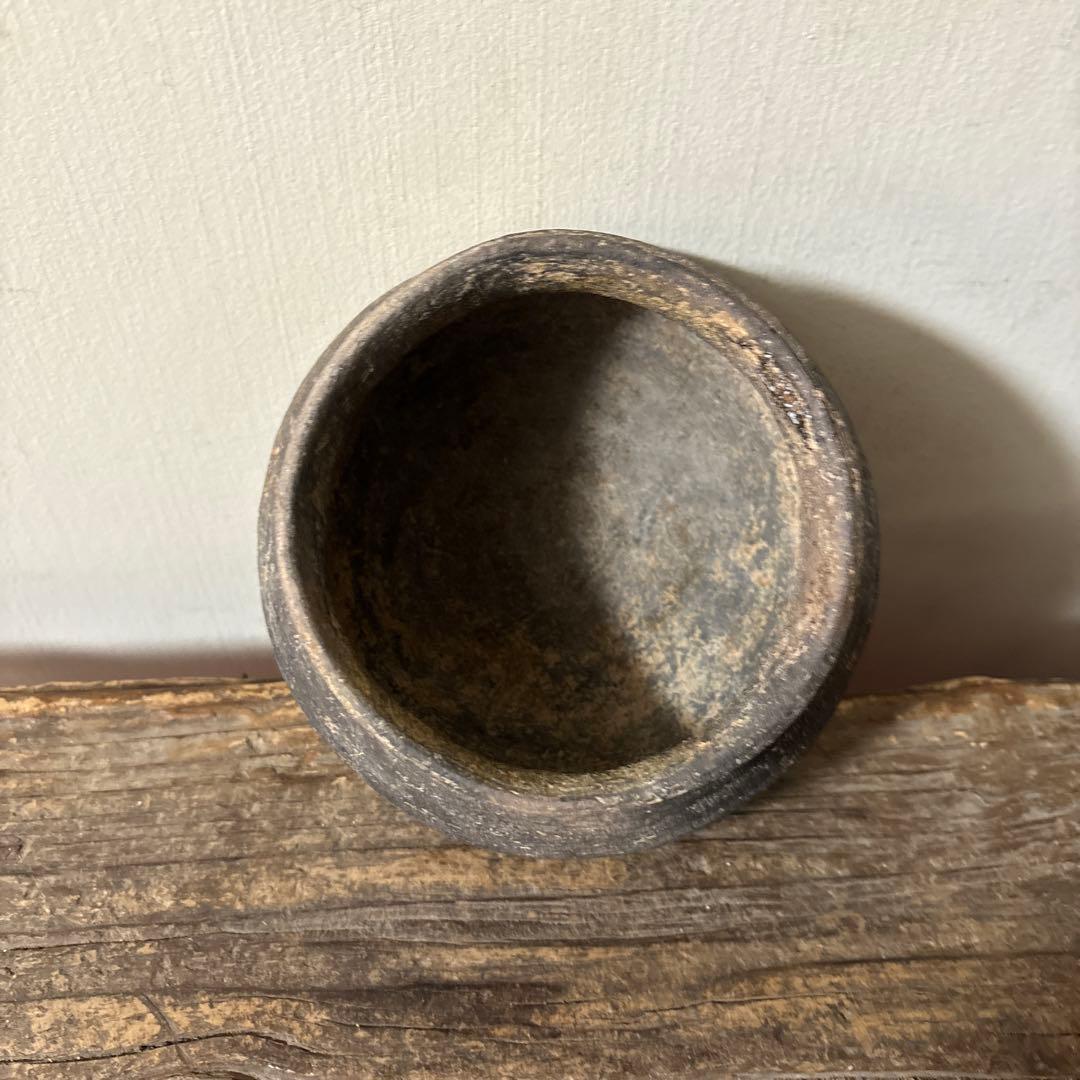 須恵器小壺　古美術　古道具　花器　アンティーク　骨董　新羅　高麗　南蛮　検:李朝