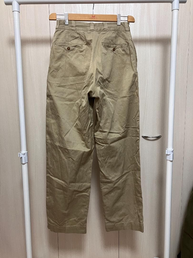 50s US ARMY 米軍実物 アーミーチノ W28L31程度 状態良好