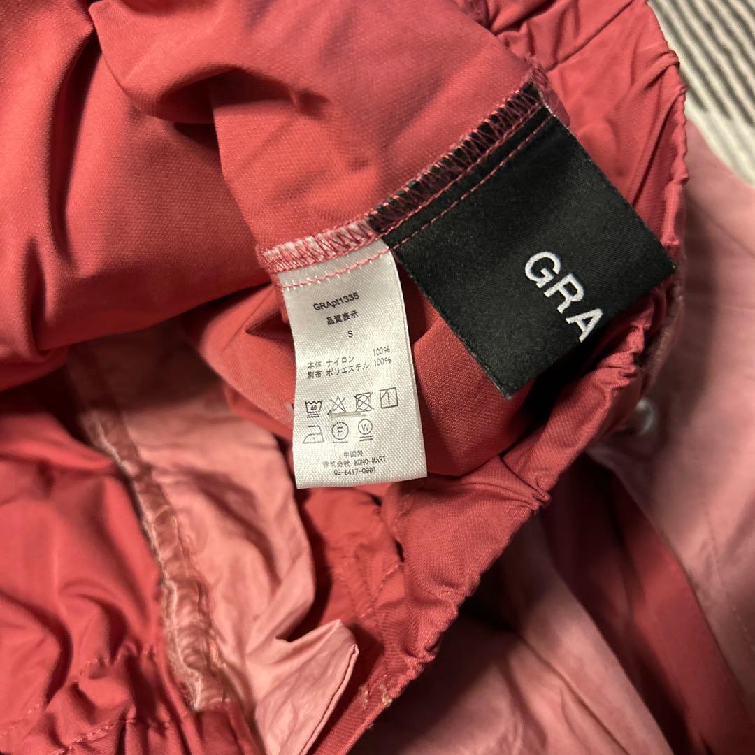 くがたち【GRANCY】グランシー　ボタンレイヤードデザインナイロンパンツ