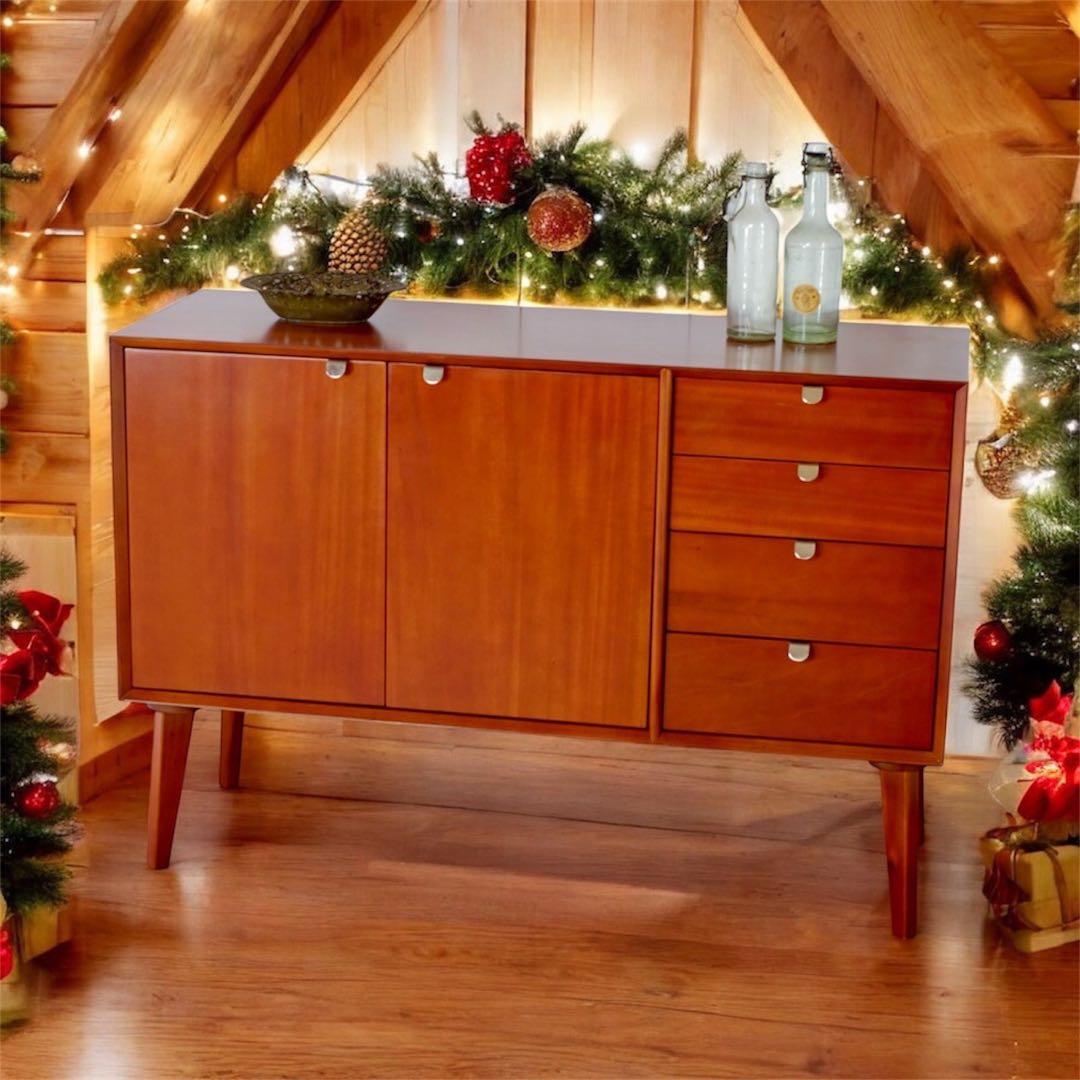 C 新品 リビングボード キャビネット 収納 北欧 サイドボード 本棚 書斎