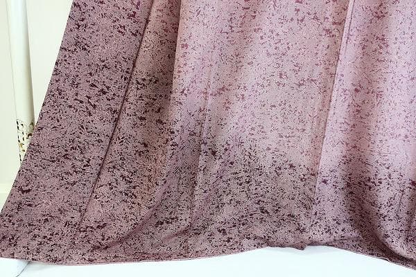 ★専用★美品 訪問着 紅藤色 縮緬地 枝葉 身丈165cm 裄丈68cm お洒落