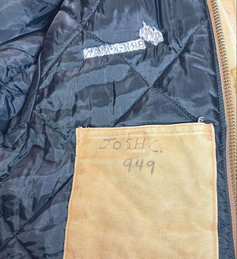 S*8様 Carhartt トラディショナルコート USA製 企業ロゴ フェード