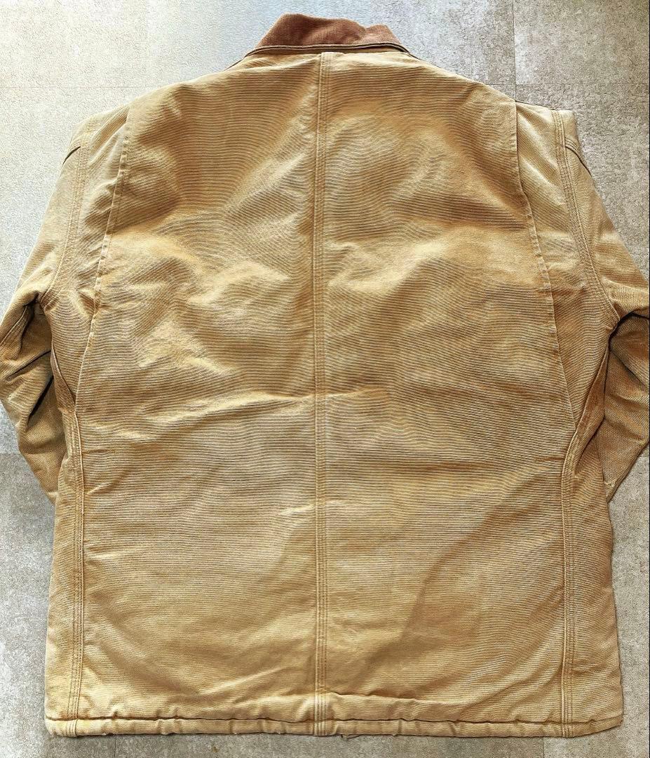S*8様 Carhartt トラディショナルコート USA製 企業ロゴ フェード