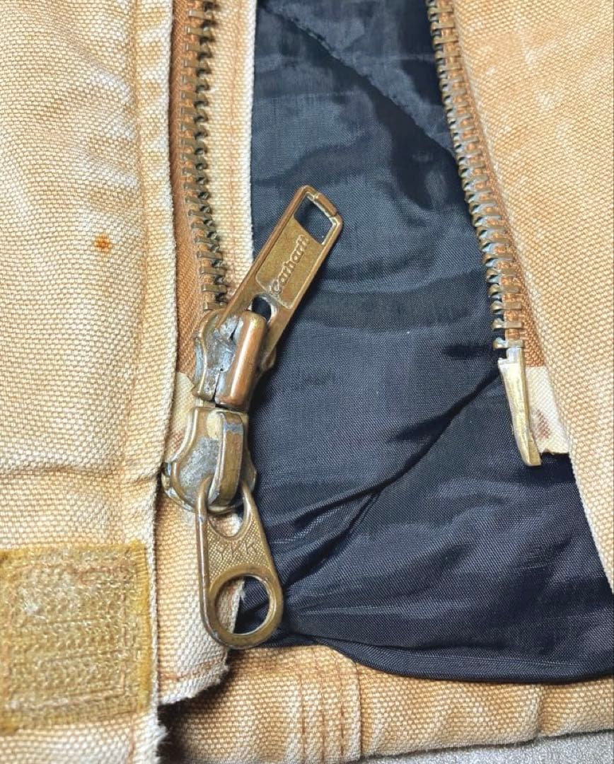 S*8様 Carhartt トラディショナルコート USA製 企業ロゴ フェード