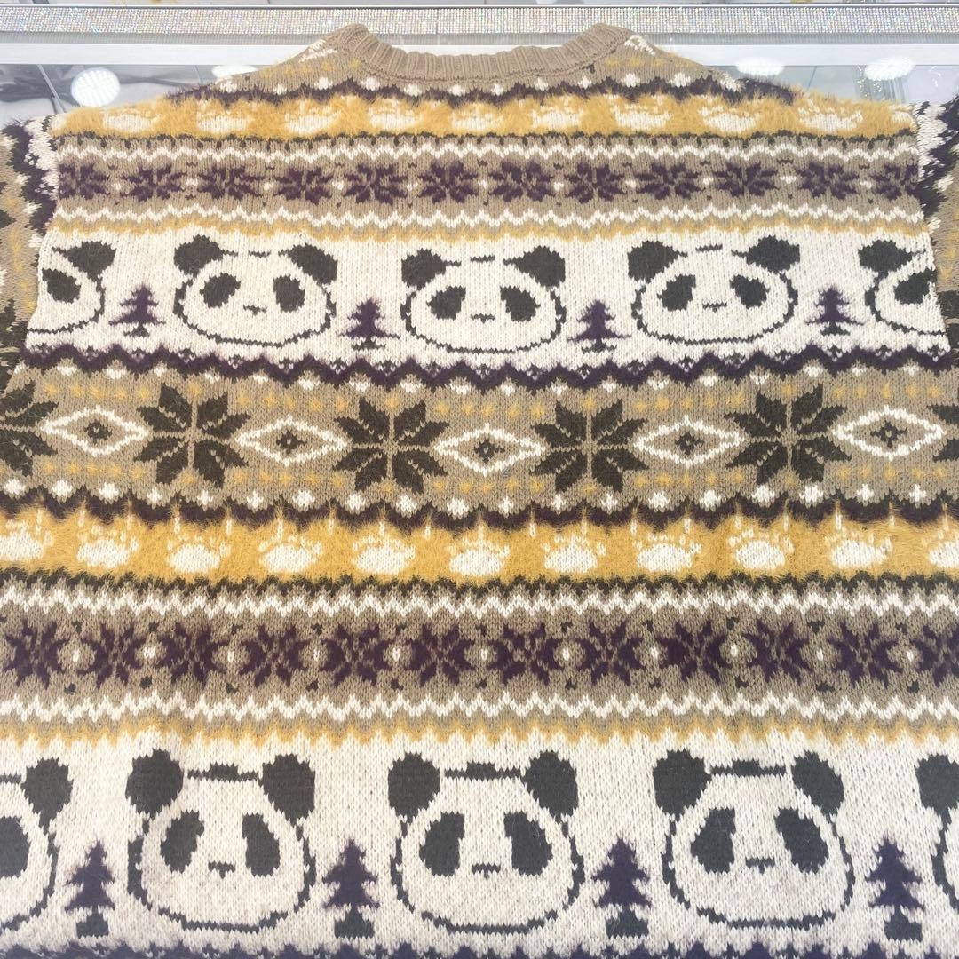 blue rose様専（73）パンディエスタ　パンダ柄 ニットセーター ブラウン