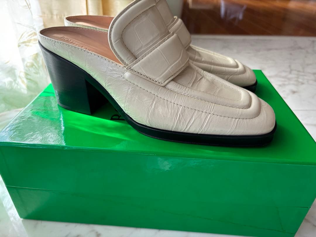 BOTTEGA VENETA クロコ ヒール ミュール