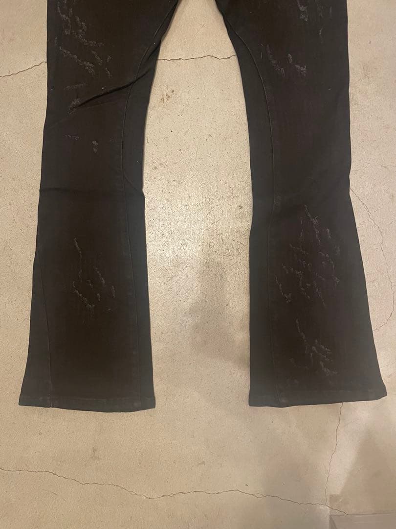 VALABASAS バラバサス フレアスキニーデニム ブラック 29