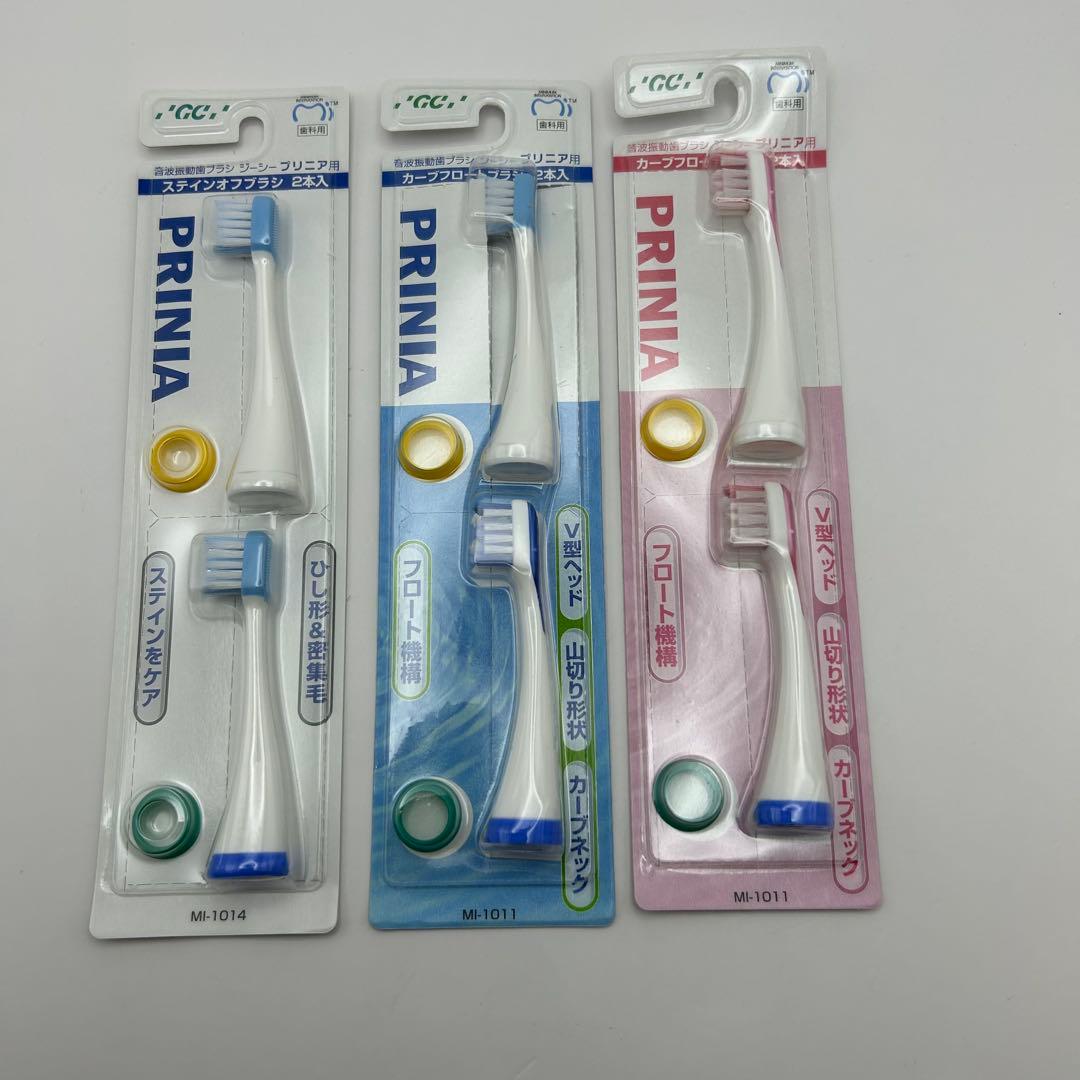 新品未開封品　音波振動歯ブラシ　ジーシー　プリニア　スリム　替えブラシ付き
