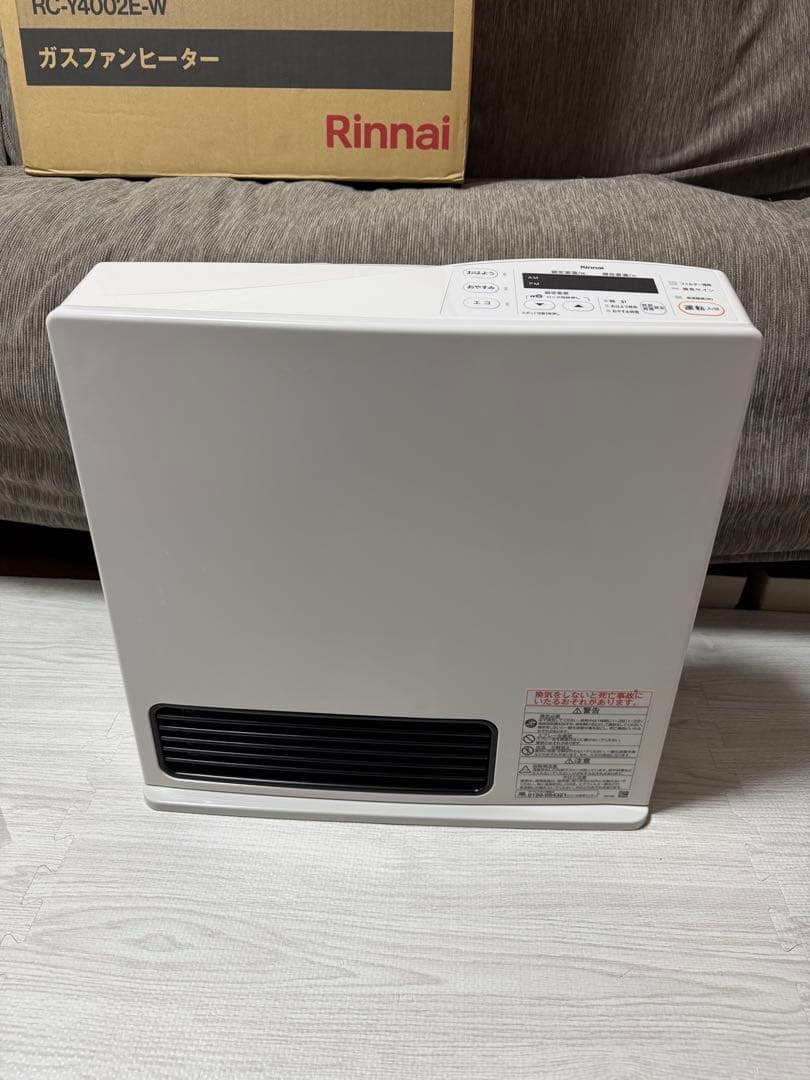 Rinnai ガスファンヒーター RC-Y4002E-W 都市ガス ホース2m付