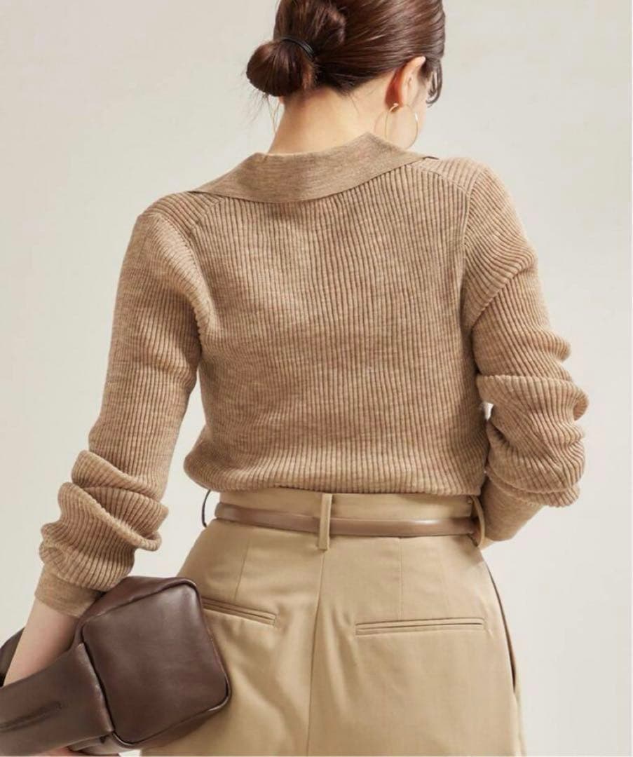 新品　プラージュ　TAILOR COLLAR RIB プルオーバー