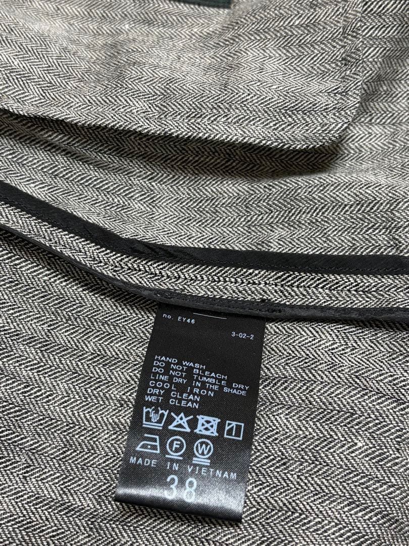 Spick and Span リネンエアリージャケット　グレー　38