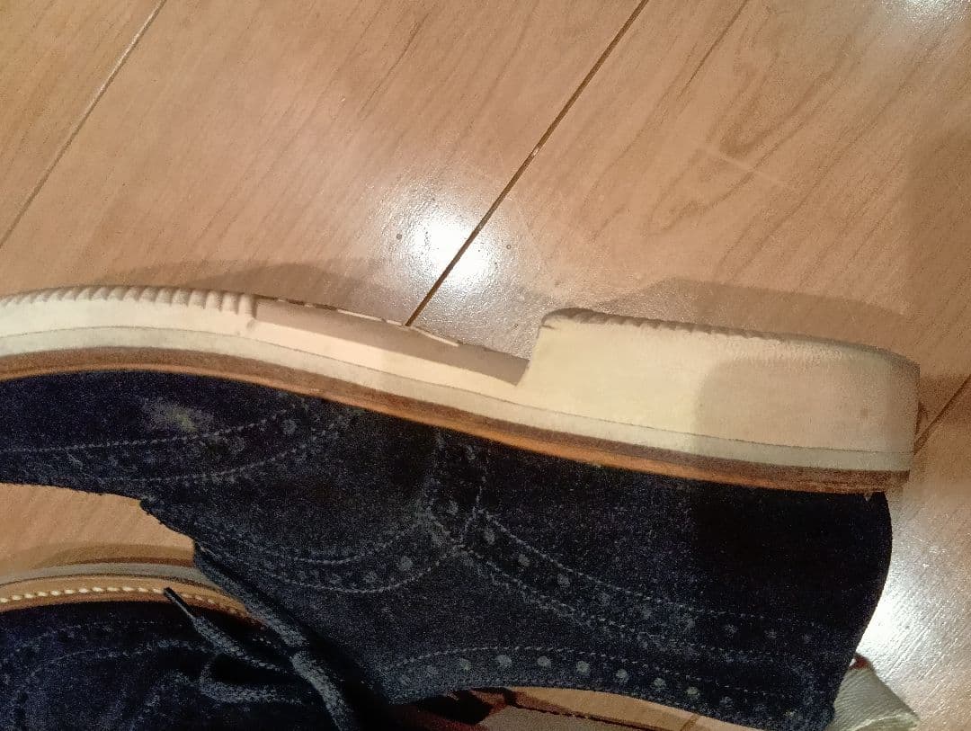 Tricker's ブラックスエード ドレスシューズ　UK8 トリッカーズ