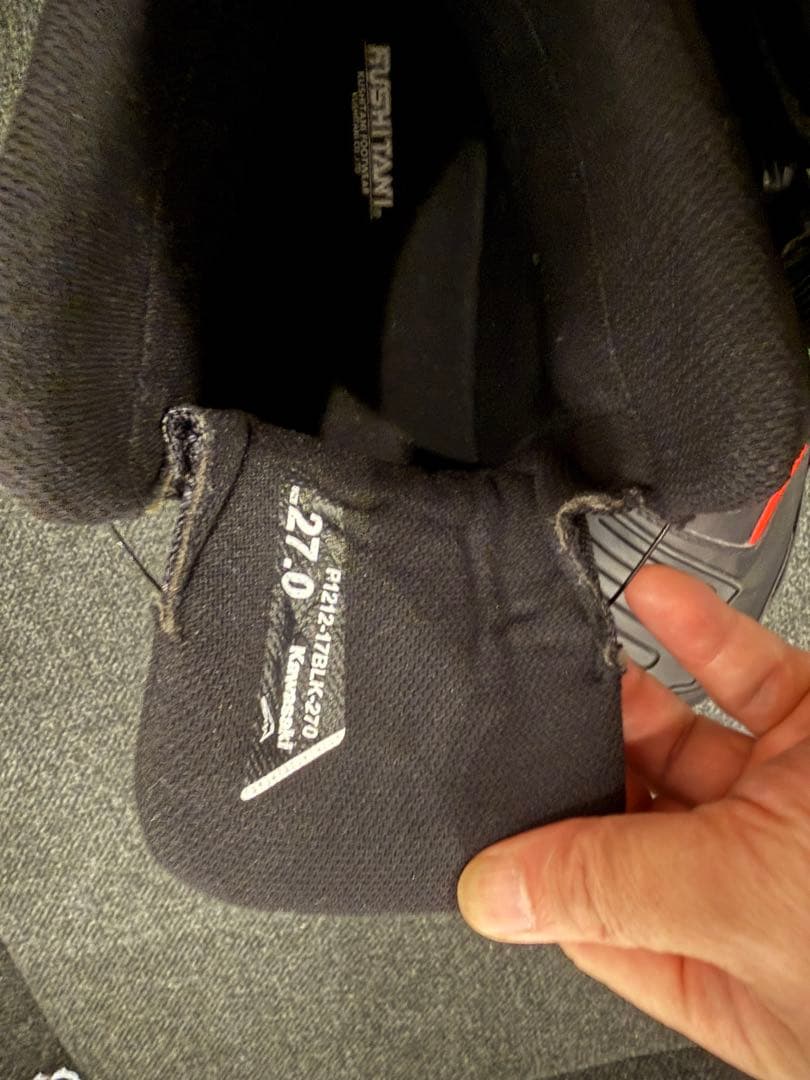 クシタニ、カワサキコラボBOAシステム搭載 バイク用靴 黒/緑