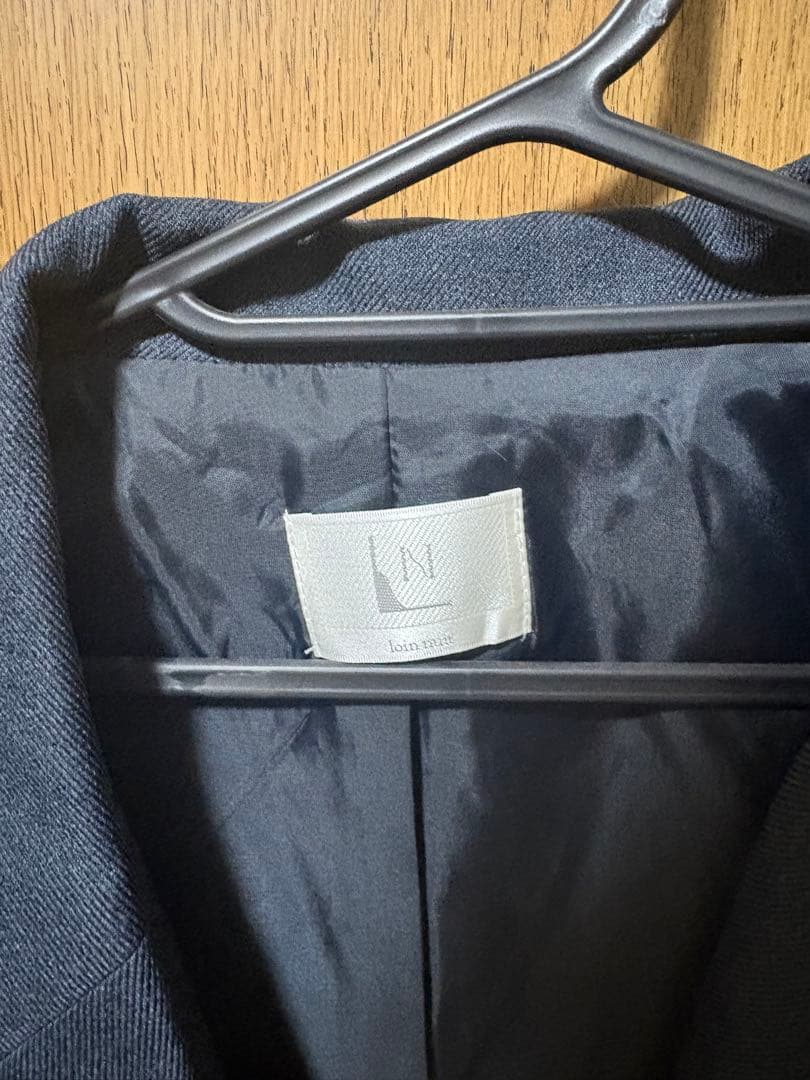 loin nuit ロワンニュイ　フリルレイヤードデザインジャケット　ネイビー