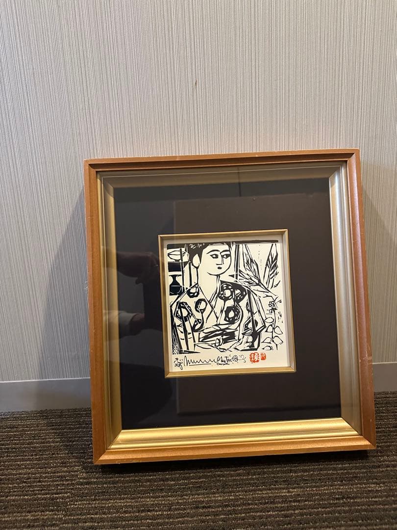 棟方志功　青女の柵