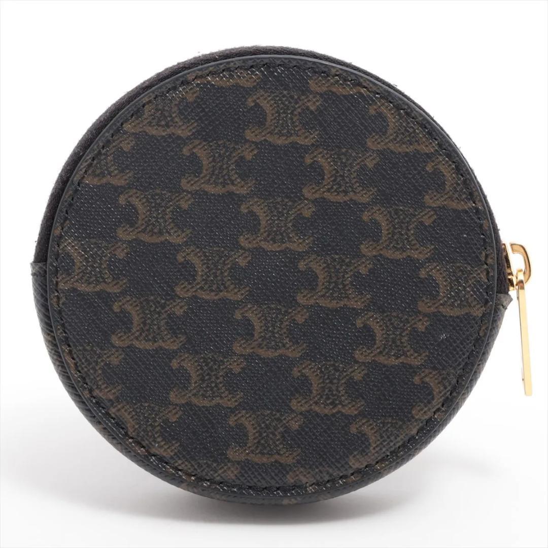 CELINE セリーヌ トリオンフ レザー ケース ダーク ブラウン 箱