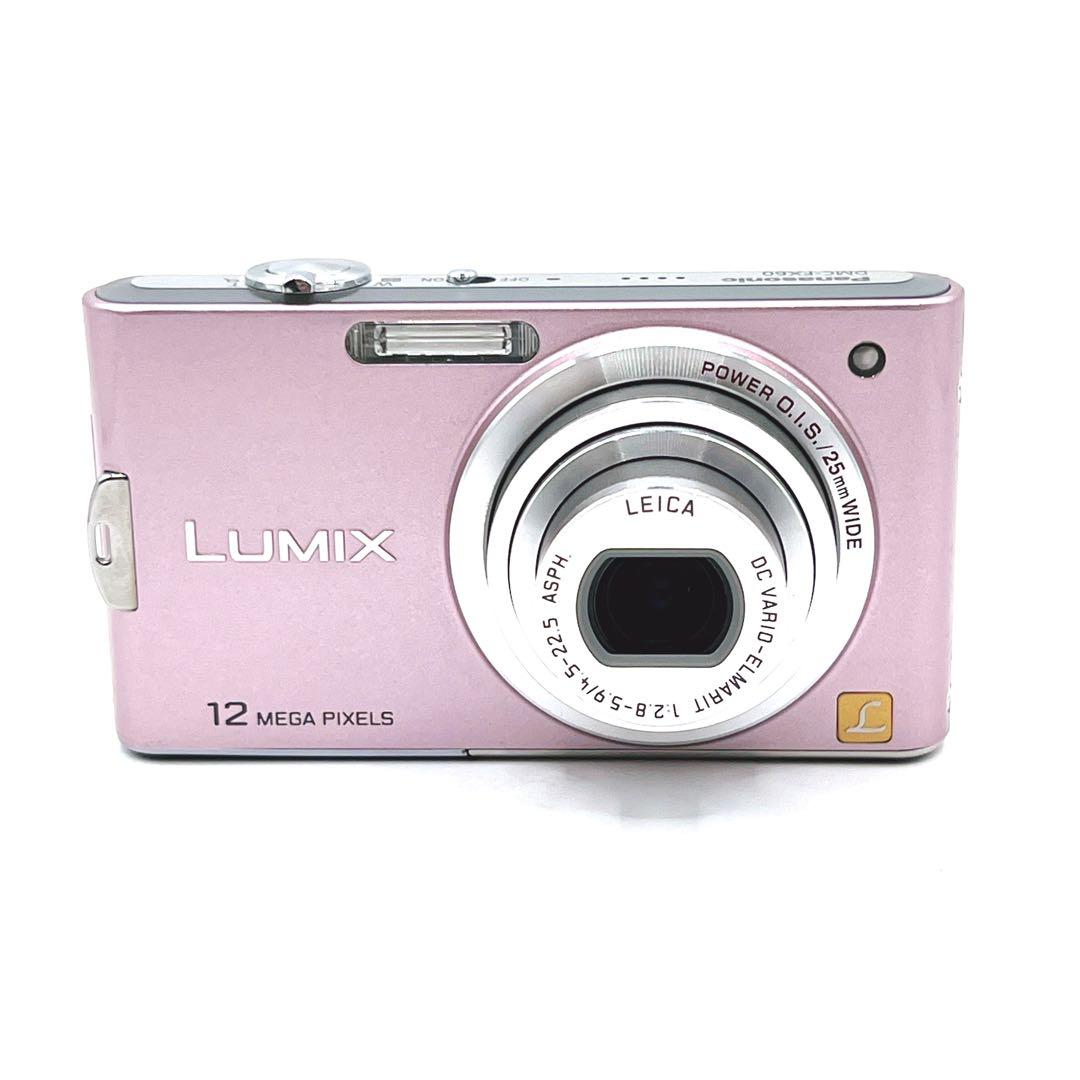 【美品】 Panasonic LUMIX DMC-FX60 ケース付き ピンク