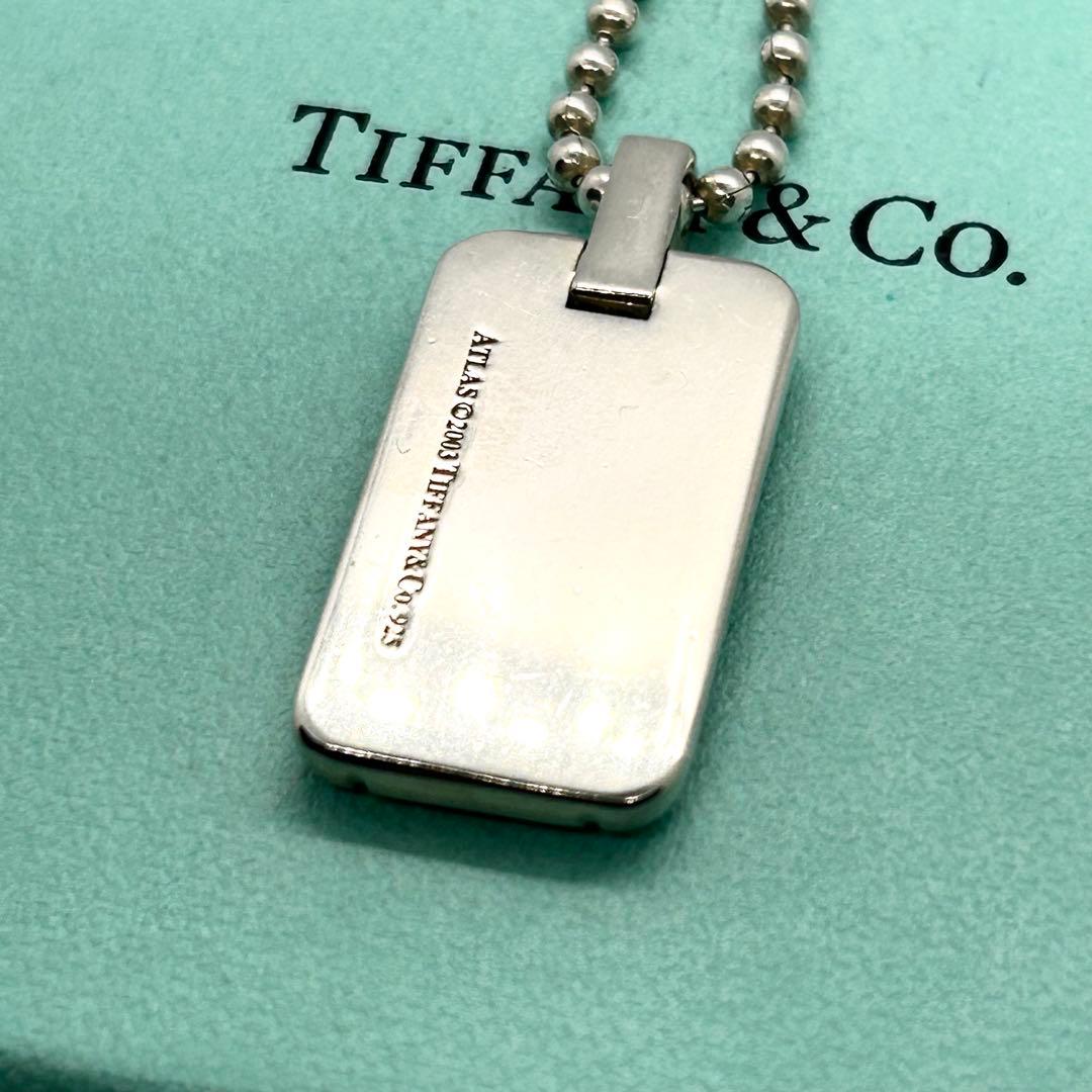 ティファニー❤️アトラス プレート ネックレス ボールチェーン 約40cm 925