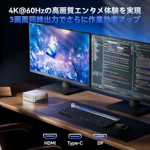 NiPoGi ミニpc 【3500Uより圧倒的高性能】 AMD Ryzen 4m