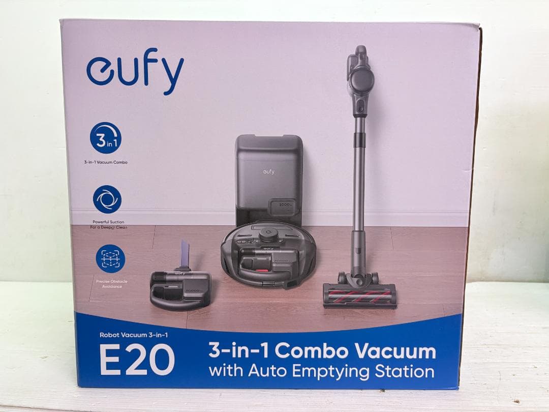 未使用／Anker アンカー／ロボット掃除機／3-in-1／eufy／E20