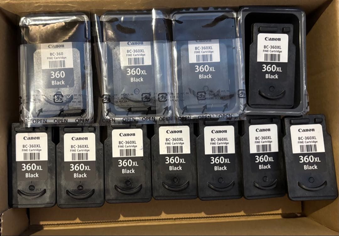 使用済みCanonインクカートリッジセット 43個 345,346,360他