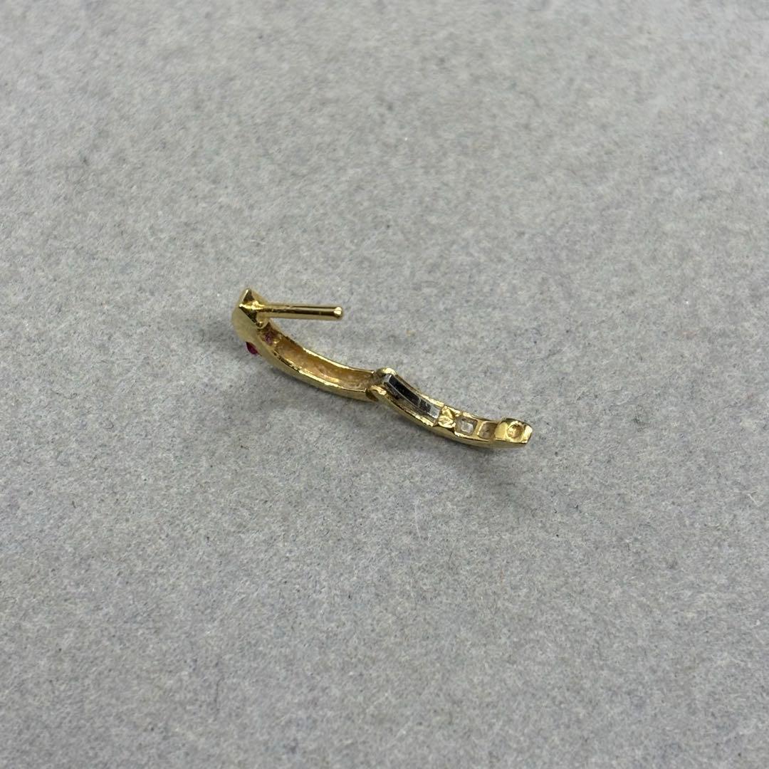 即決 K18 0.04 ゴールド ピアス 片耳のみ