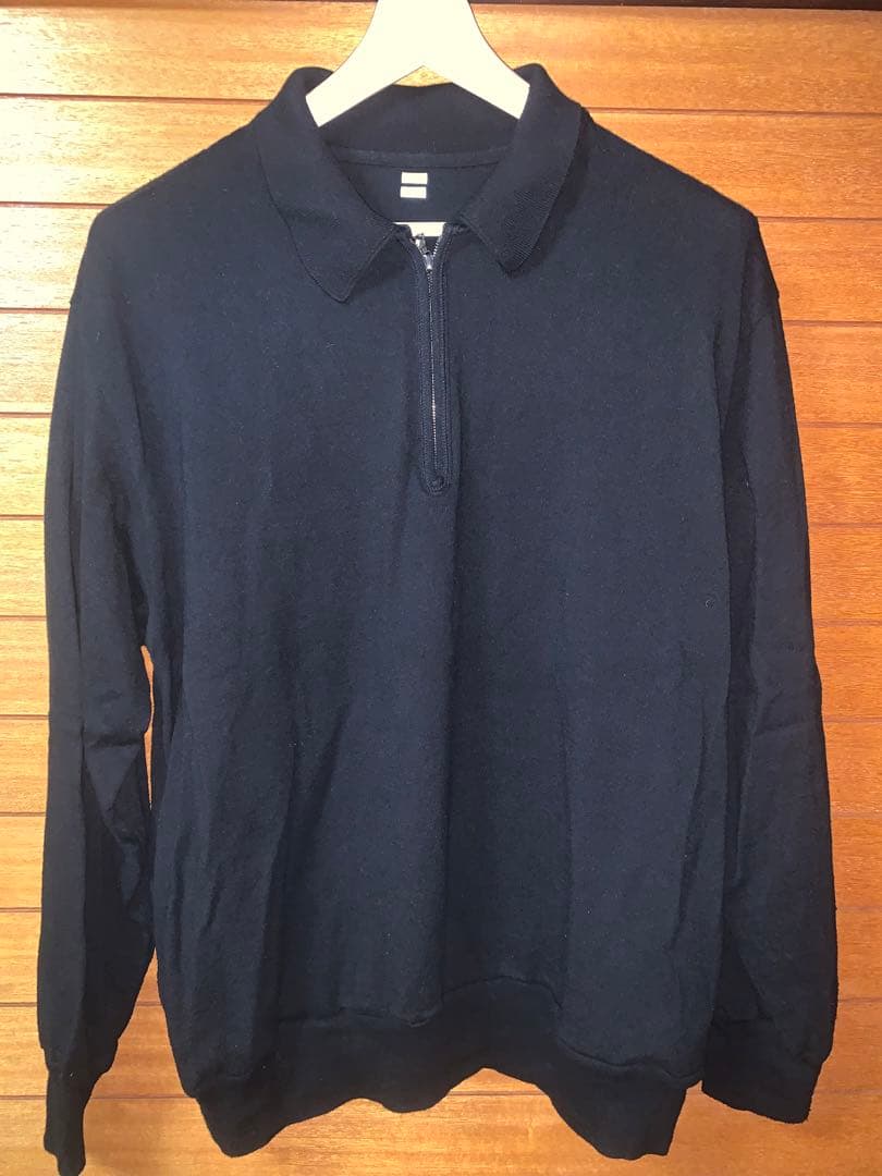 【完売/新品未使用】blurhms Silk Nep HalfZip Shirt