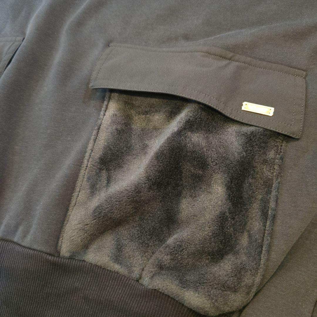 ブルーレーベルクレストブリッジ　ジャージープルオーバー　黒　38