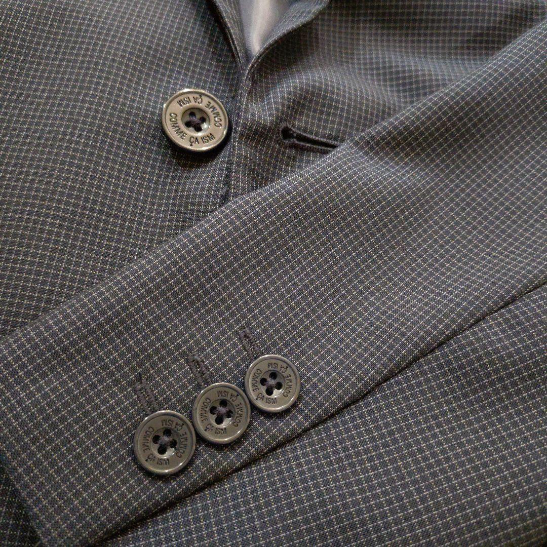 コムサイズム　スーツ　ネイビー チェック柄 160 男子