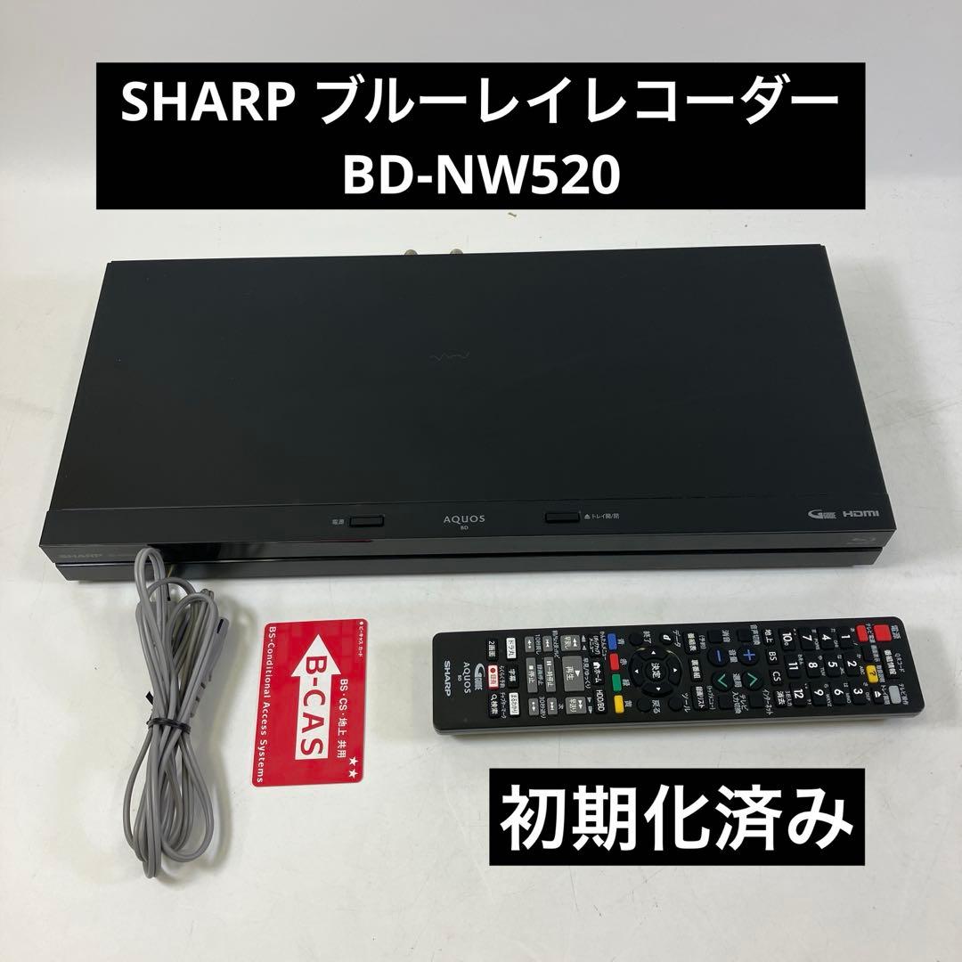 【動作確認済】 SHARP ブルーレイレコーダー BD-NW520