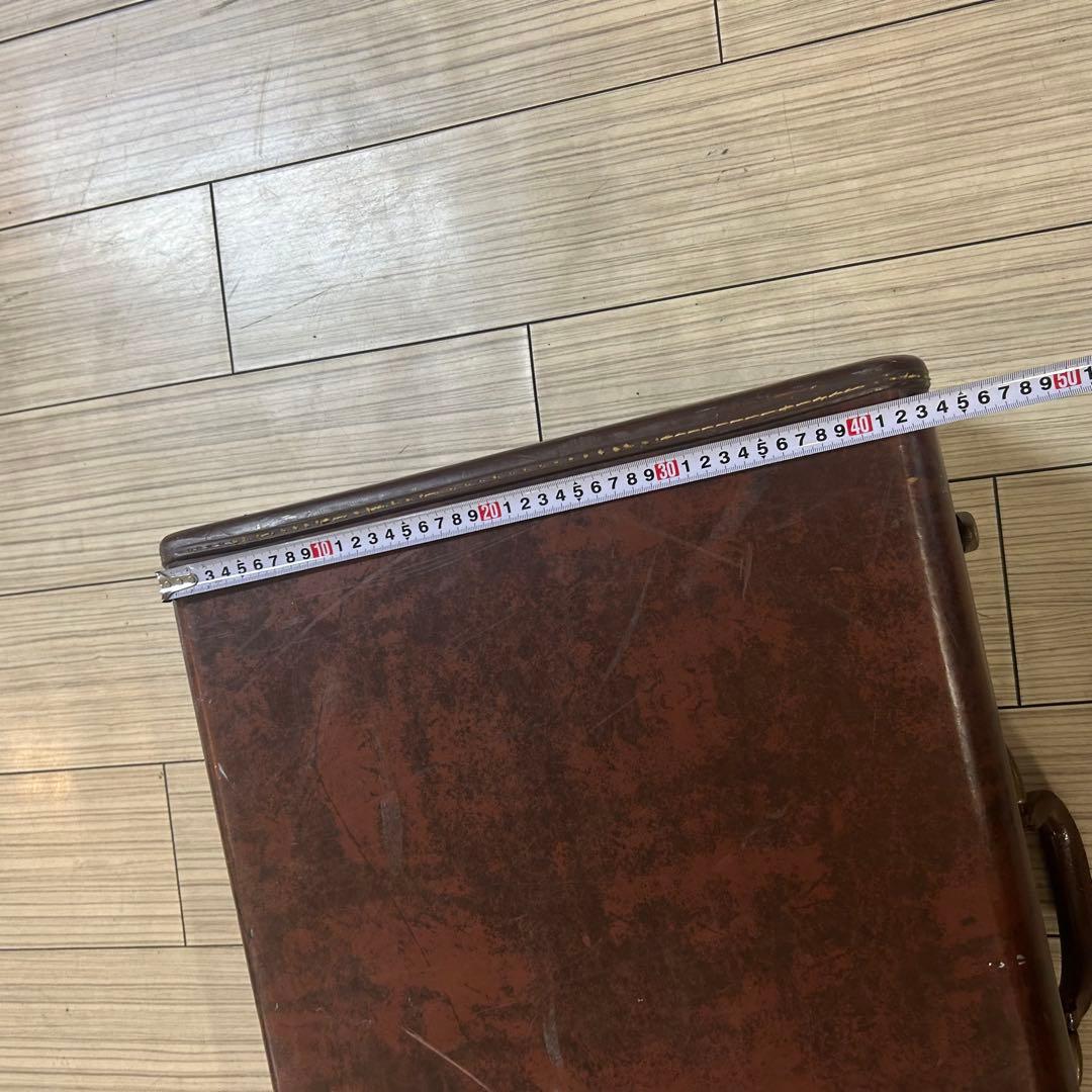 Samsonite ダークブラウン レザー スーツケース アメリカ ヴィンテージ